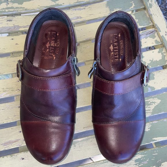 L'Artiste Spring Step Brown Leather Shoes - Picture 3 of 7